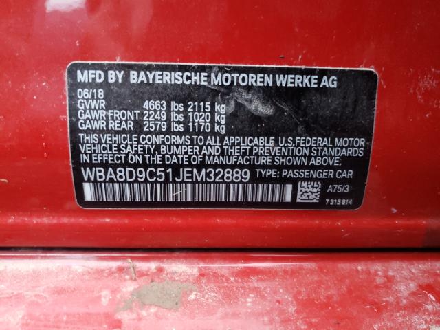 2018 BMW 330 XI WBA8D9C51JEM32889