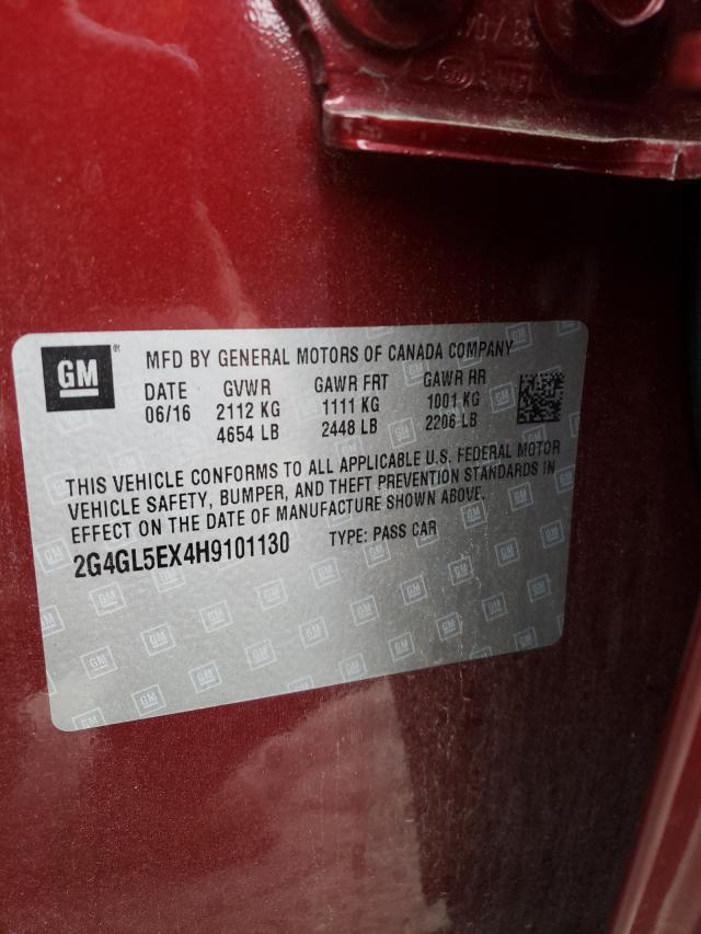 2017 BUICK REGAL SPOR 2G4GL5EX4H9101130