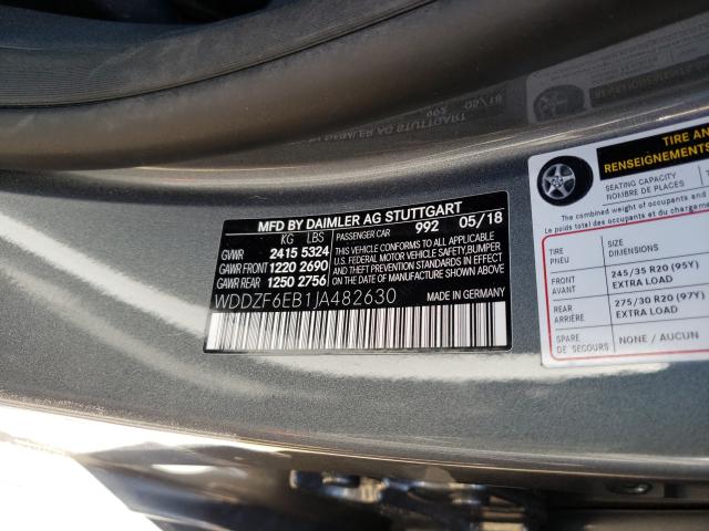 2018 MERCEDES-BENZ E 43 4MATI WDDZF6EB1JA482630