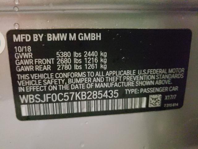 2019 BMW M5 WBSJF0C57KB285435