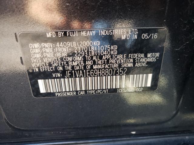 2017 SUBARU WRX PREMIU JF1VA1E69H8807352