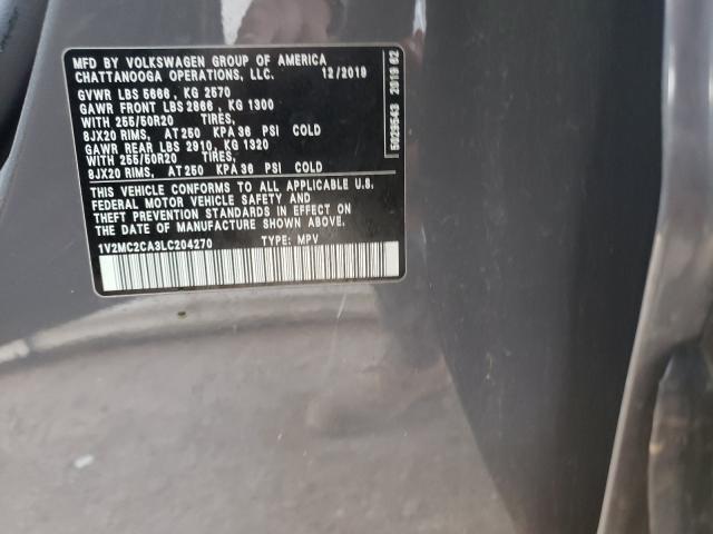 2020 VOLKSWAGEN ATLAS CROS 1V2MC2CA3LC204270
