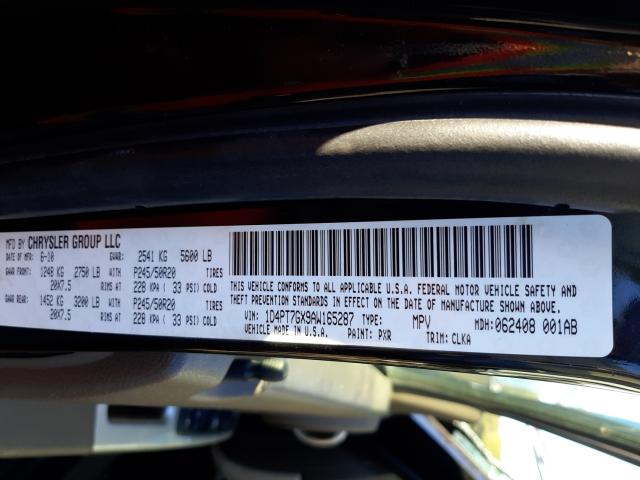 2010 DODGE NITRO SHOC 1D4PT7GX9AW165287