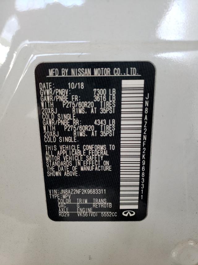 2019 INFINITI QX80 LUXE JN8AZ2NF2K9683311
