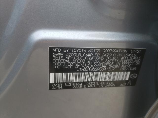 2021 LEXUS IS 350 F-S JTHGZ1B22M5041357