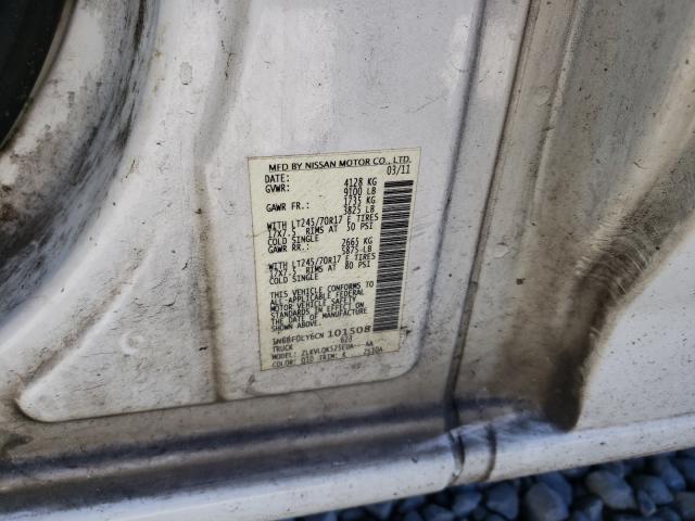 2012 NISSAN NV 2500 1N6BF0LY6CN101508