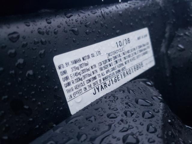 2009 YAMAHA YZFR6 JYARJ16E19A016806