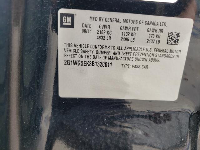 2011 CHEVROLET UK 2G1WG5EK3B1328011