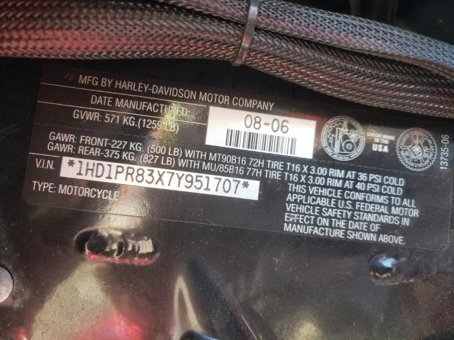 2007 HARLEY-DAVIDSON FLHTCUSE C 1HD1PR83X7Y951707