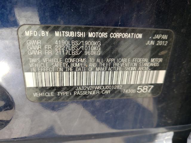 2013 MITSUBISHI LANCER SE JA32V2FW8DU001282