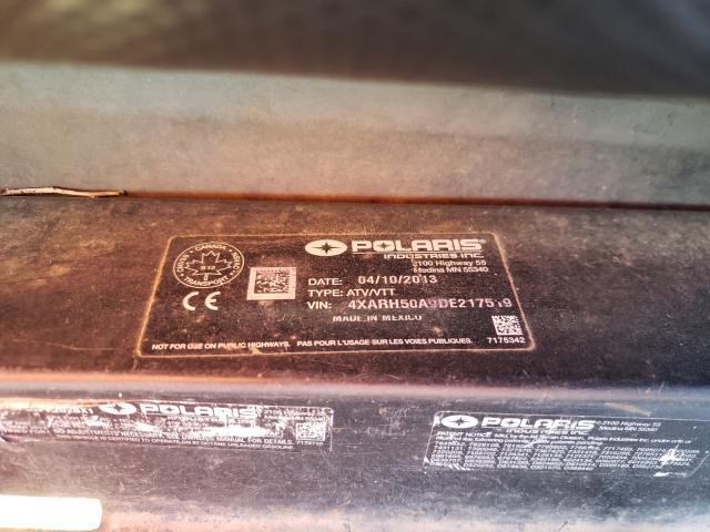 2013 POLARIS RANGER 500 4XARH50A9DE217519