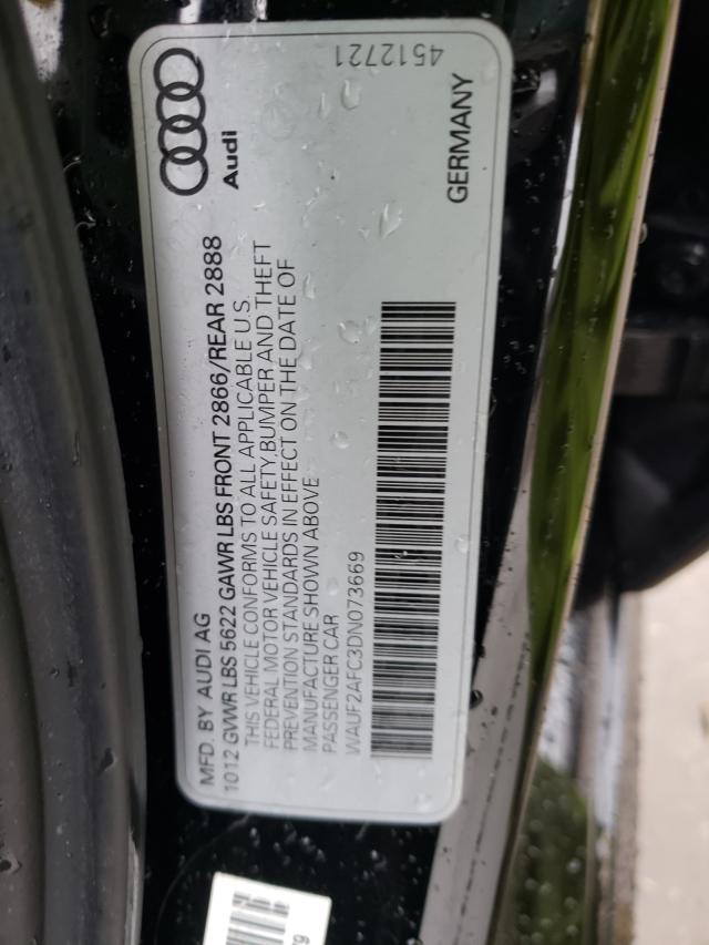 2013 AUDI S6 WAUF2AFC3DN073669