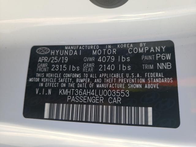 2020 HYUNDAI VELOSTER N KMHT36AH4LU003553