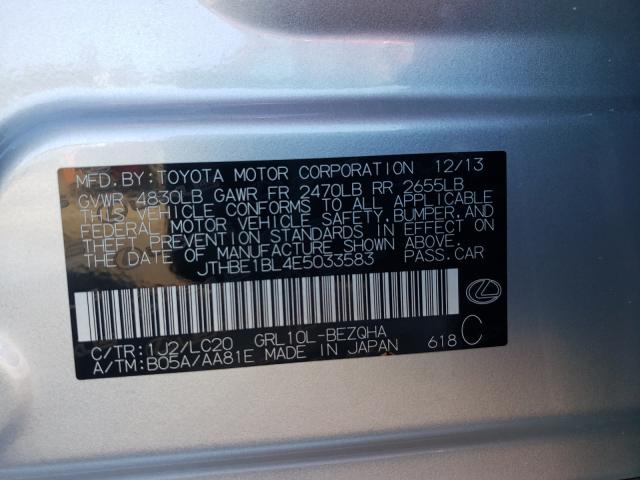 2014 LEXUS GS JTHBE1BL4E5033583