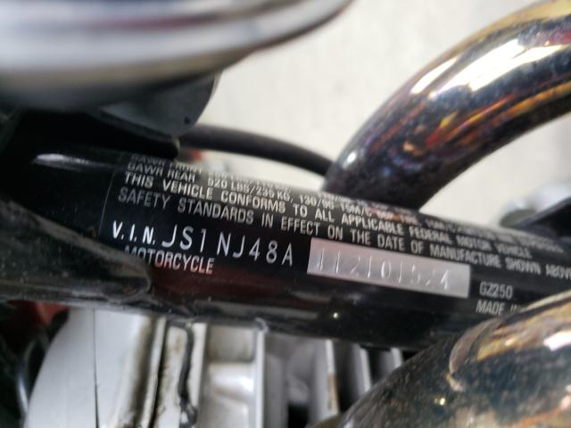 2001 SUZUKI GZ250 JS1NJ48A112101524