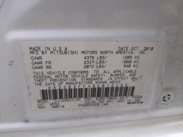 2011 MITSUBISHI GALANT FE 4A32B2FF4BE012293