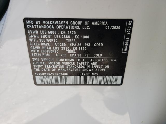 2020 VOLKSWAGEN ATLAS CROS 1V2MC2CA2LC207466