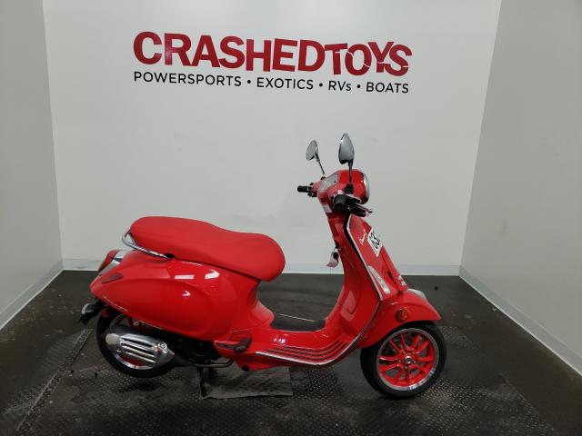 Salvage motorcycles for sale at Ham Lake, MN auction: 2021 Vespa Primavera