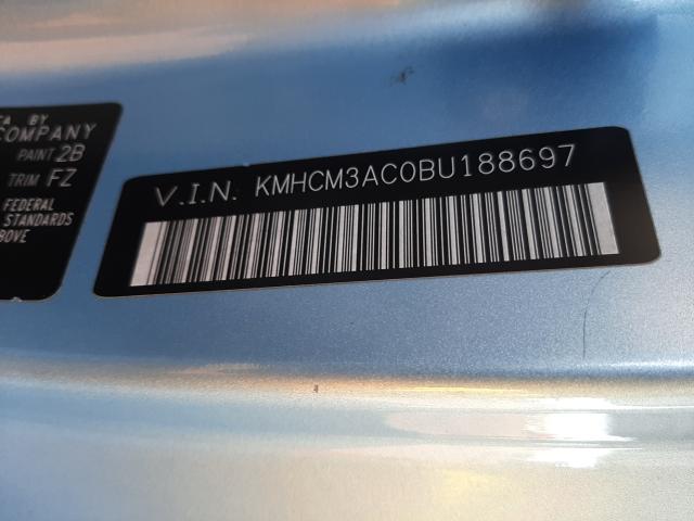 2011 HYUNDAI ACCENT GL KMHCM3AC0BU188697
