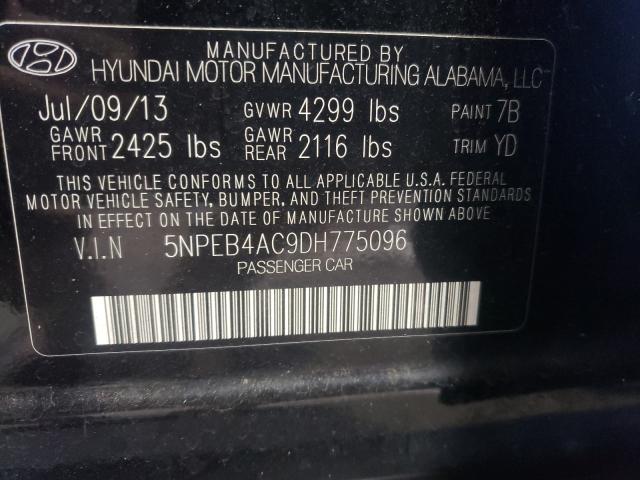 2013 HYUNDAI SONOTA 5NPEB4AC9DH775096
