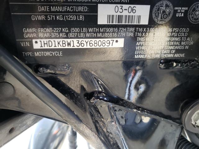 2006 HARLEY-DAVIDSON FLHXI 1HD1KBW136Y680897