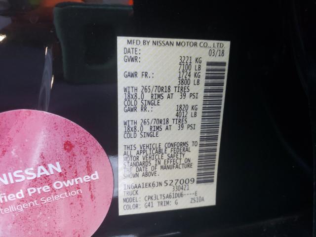 2018 NISSAN TITAN 1N6AA1EK6JN527009