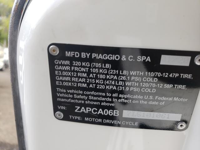2020 VESPA PRIMAVERA ZAPCA06B7L5101061