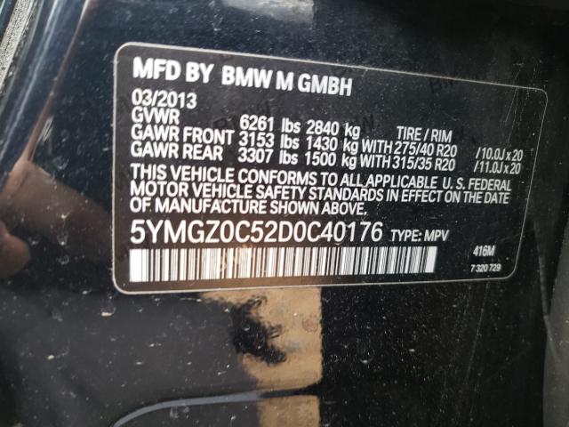 2013 BMW X6 M 5YMGZ0C52D0C40176