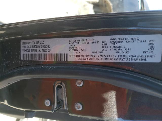2021 RAM 2500 TRADE 3C6UR5CL0MG607390