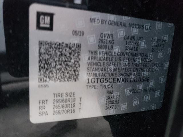 2019 GMC CANYON SLE 1GTG5CENXK1310546