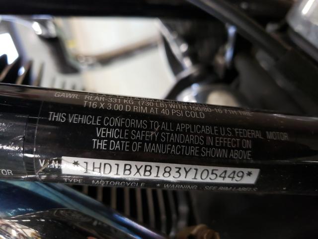 2003 HARLEY-DAVIDSON FLSTFI 1HD1BXB183Y105449