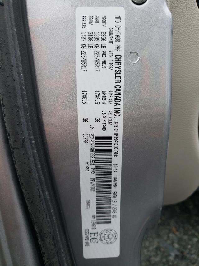 2015 DODGE GRAND CARA - 2C4RDGBG0FR651531