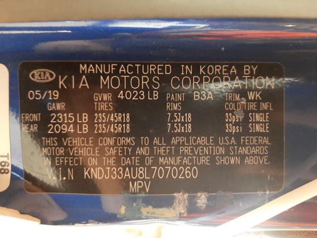 2020 KIA SOUL EX KNDJ33AU8L7070260