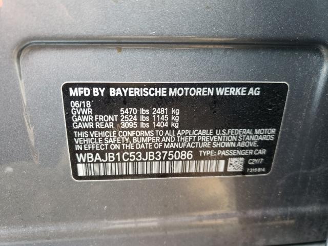 2018 BMW 530XE WBAJB1C53JB375086