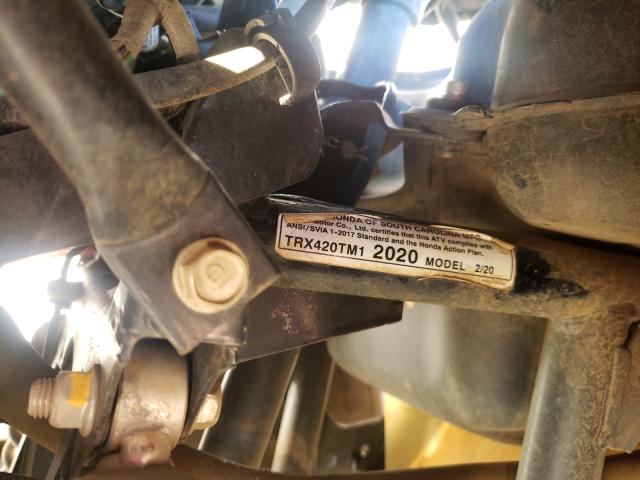 2020 HONDA TRX420 TM 1HFTE3907L4600942