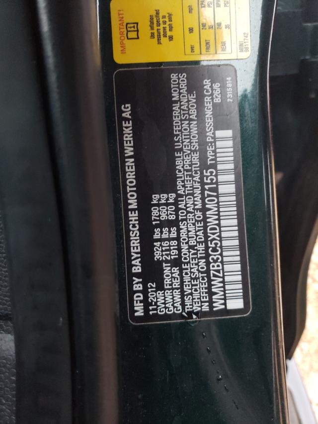 2013 MINI COOPER COU WMWZB3C5XDWM07155