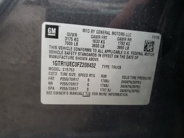 2015 GMC SIERRA C15 - 1GTR1UEC0FZ208432