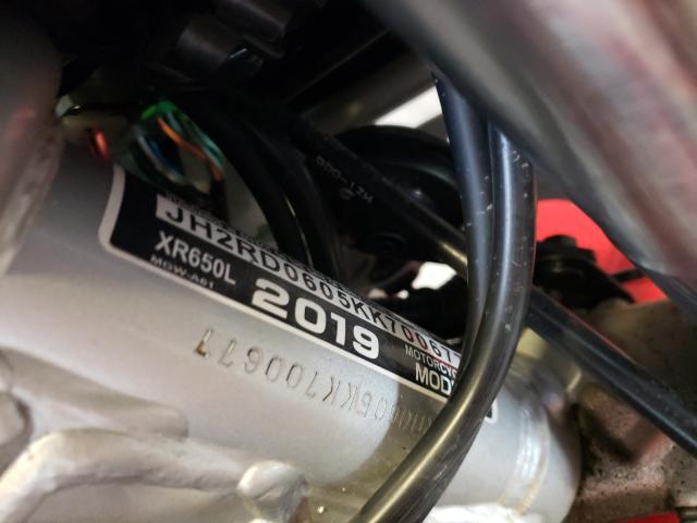 2019 HONDA XR650 L JH2RD0605KK700677