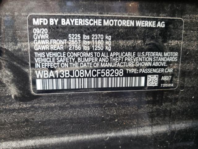 2021 BMW 530 XI WBA13BJ08MCF58298