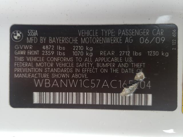2010 BMW 535 I WBANW1C57AC165204