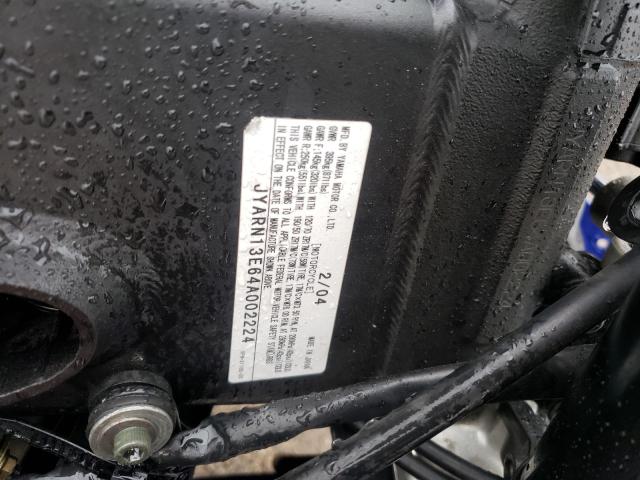 2004 YAMAHA YZFR1 JYARN13E64A002224