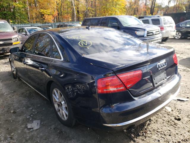 2013 AUDI A8 QUATTRO WAUAGAFD4DN014778