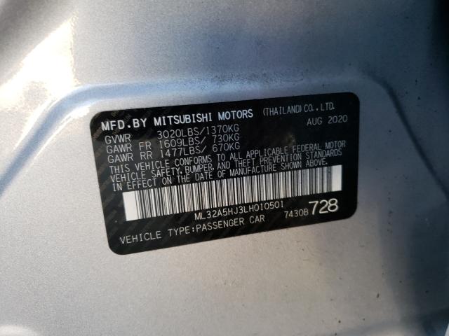2020 MITSUBISHI MIRAGE LE ML32A5HJ3LH010501