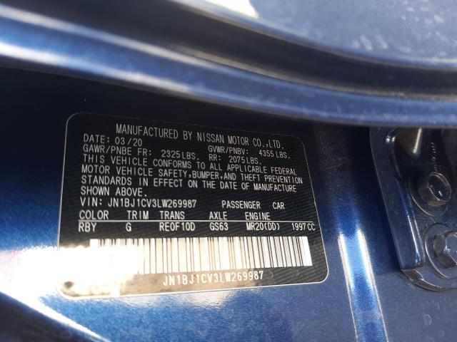 JN1BJ1CV3LW269987 Nissan Rogue Sport S