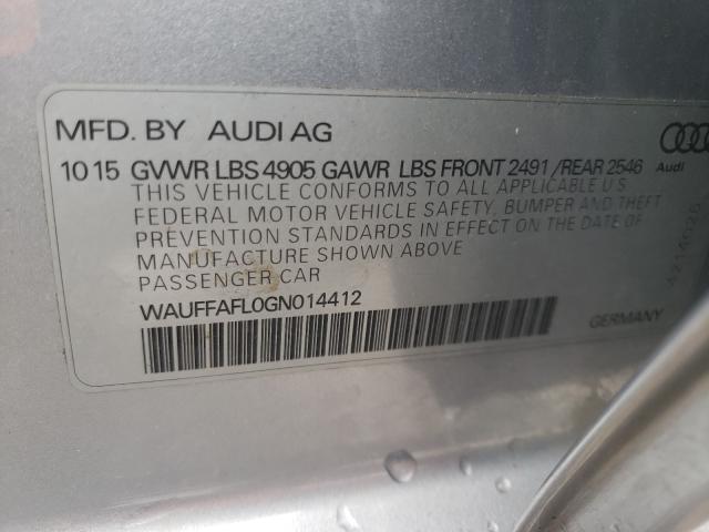 VIN WAUFFAFL0GN014412 2016 Audi A4, Premium Plus S-... no.10