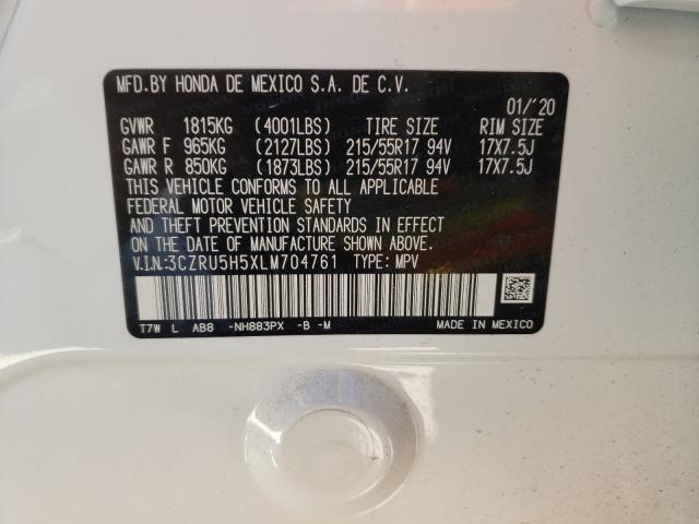 2020 HONDA CR-V 3CZRU5H5XLM704761