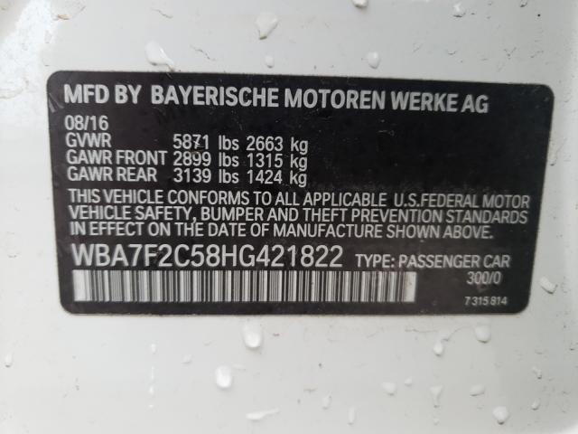 2017 BMW 750 XI WBA7F2C58HG421822