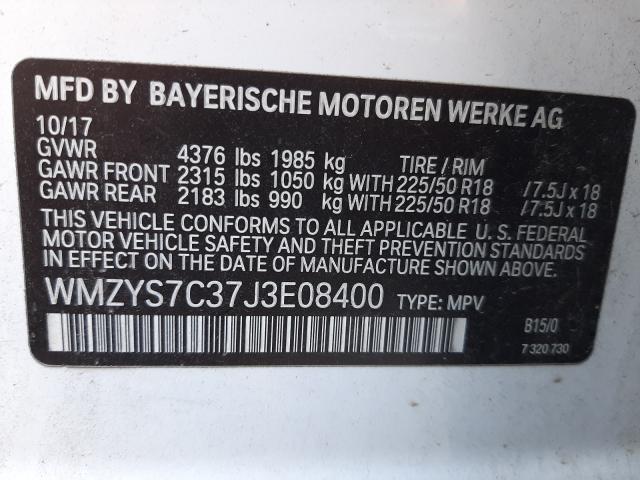 2018 MINI COOPER COU WMZYS7C37J3E08400