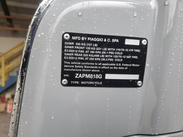 2020 VESPA SPRINT 150 ZAPM818G1L5801334