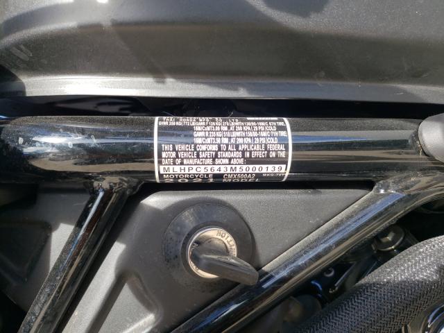 2021 HONDA REBEL MLHPC5643M5000139